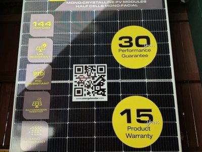 Energate 550W Monocrystalline Solar Panel, EG-144L