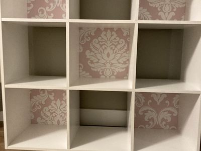 White 9 Cubby Bookcase