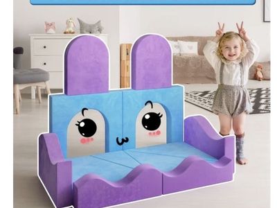 12-Piece Kids Modular Foam Play Blocks and Climbing Castle Set