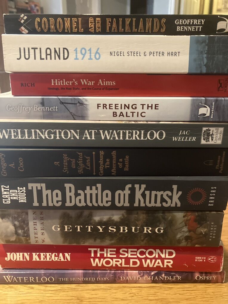 10 Softbound Military Battle Books
