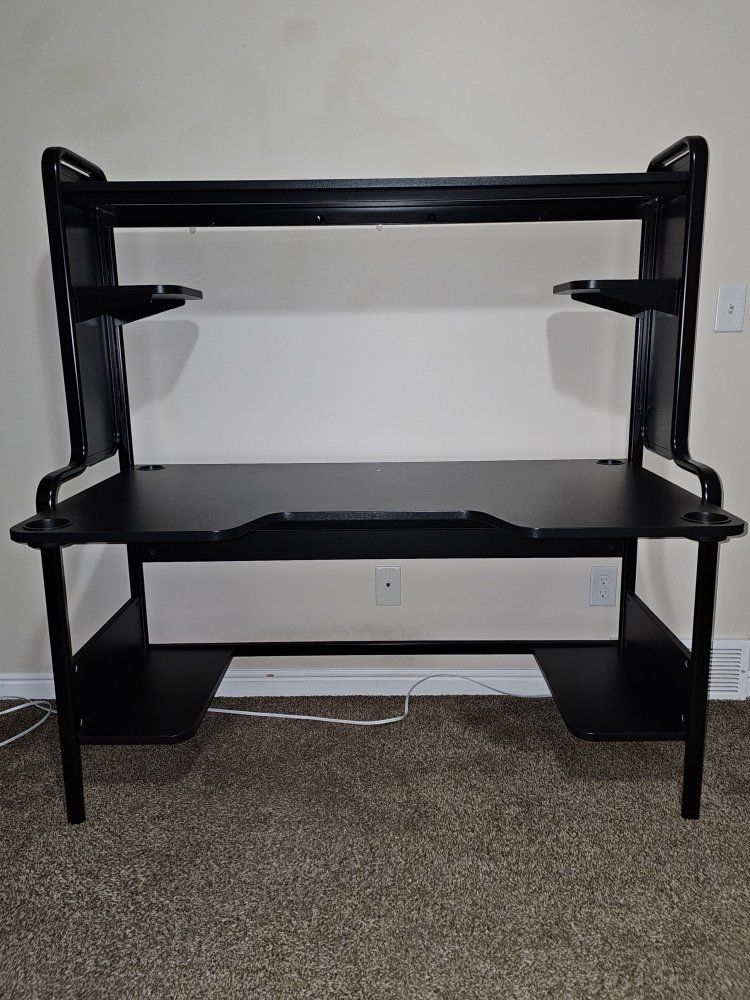 IKEA FREDDE Black Computer Desk