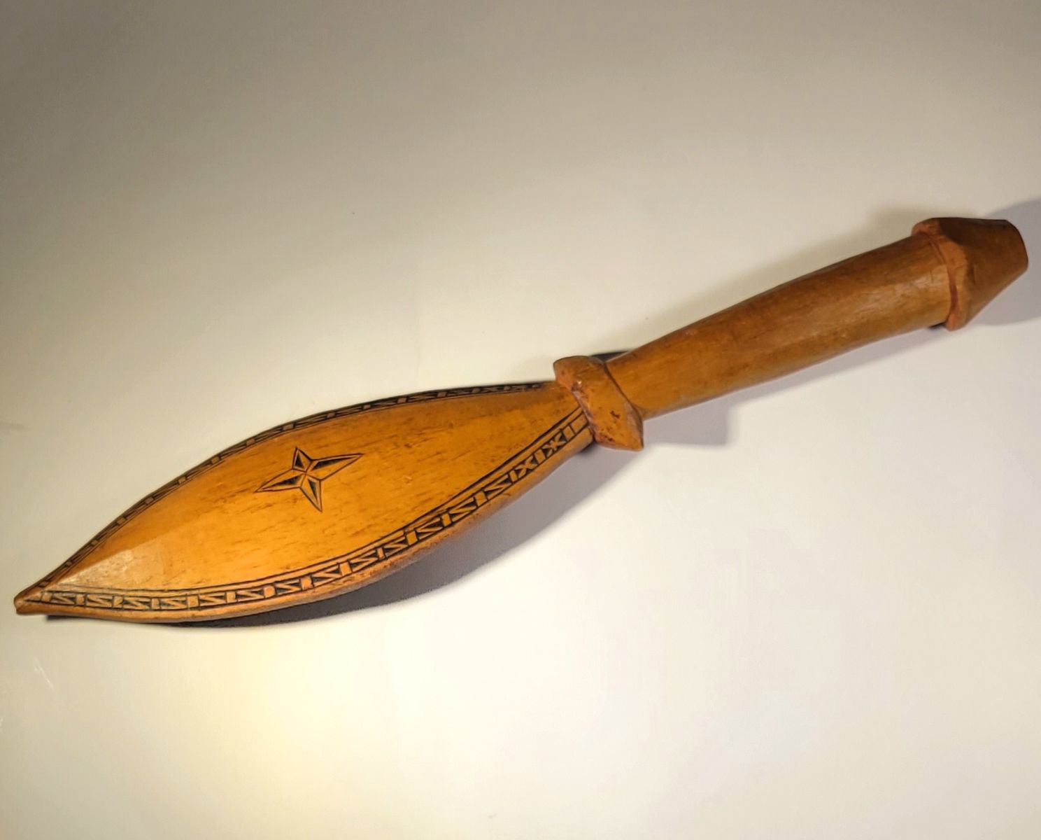 Pacific Aboriginal Native Hand-carved Wood “War Club”