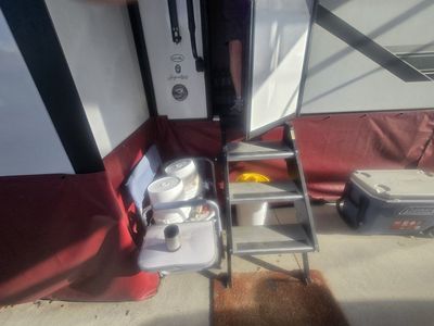 Custom RV Skirting - Maroon - Durable Weather Protection for Travel Trailer/Motorhome
