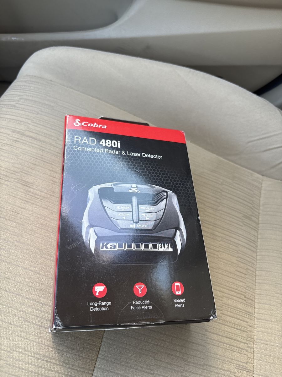 Cobra RAD 480i Connected Radar & Laser Detector - Long-Range, Reduced False Alerts