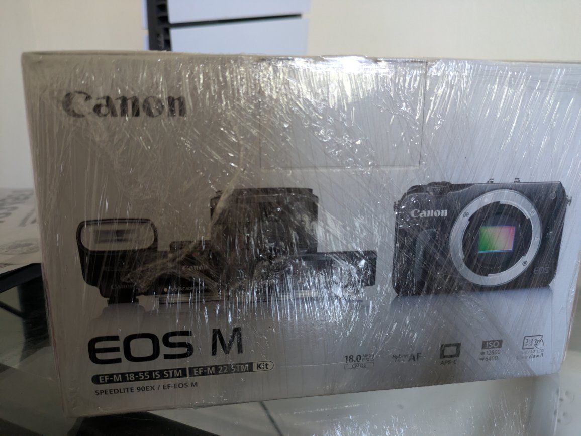 BRAND NEW Canon EOS M Mirrorless Camera Kit - unopened kit from the box