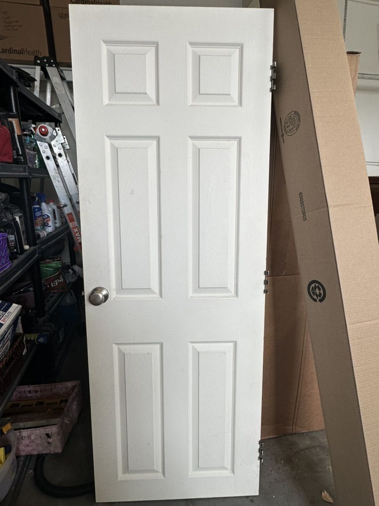 Doors With Frames, Hinges, Pins, Knobs and Plates