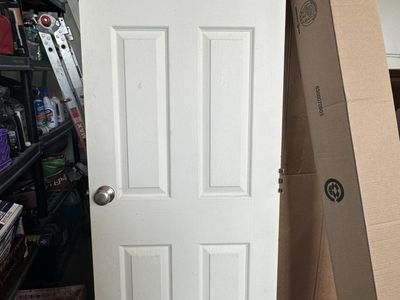 Doors With Frames, Hinges, Pins, Knobs and Plates