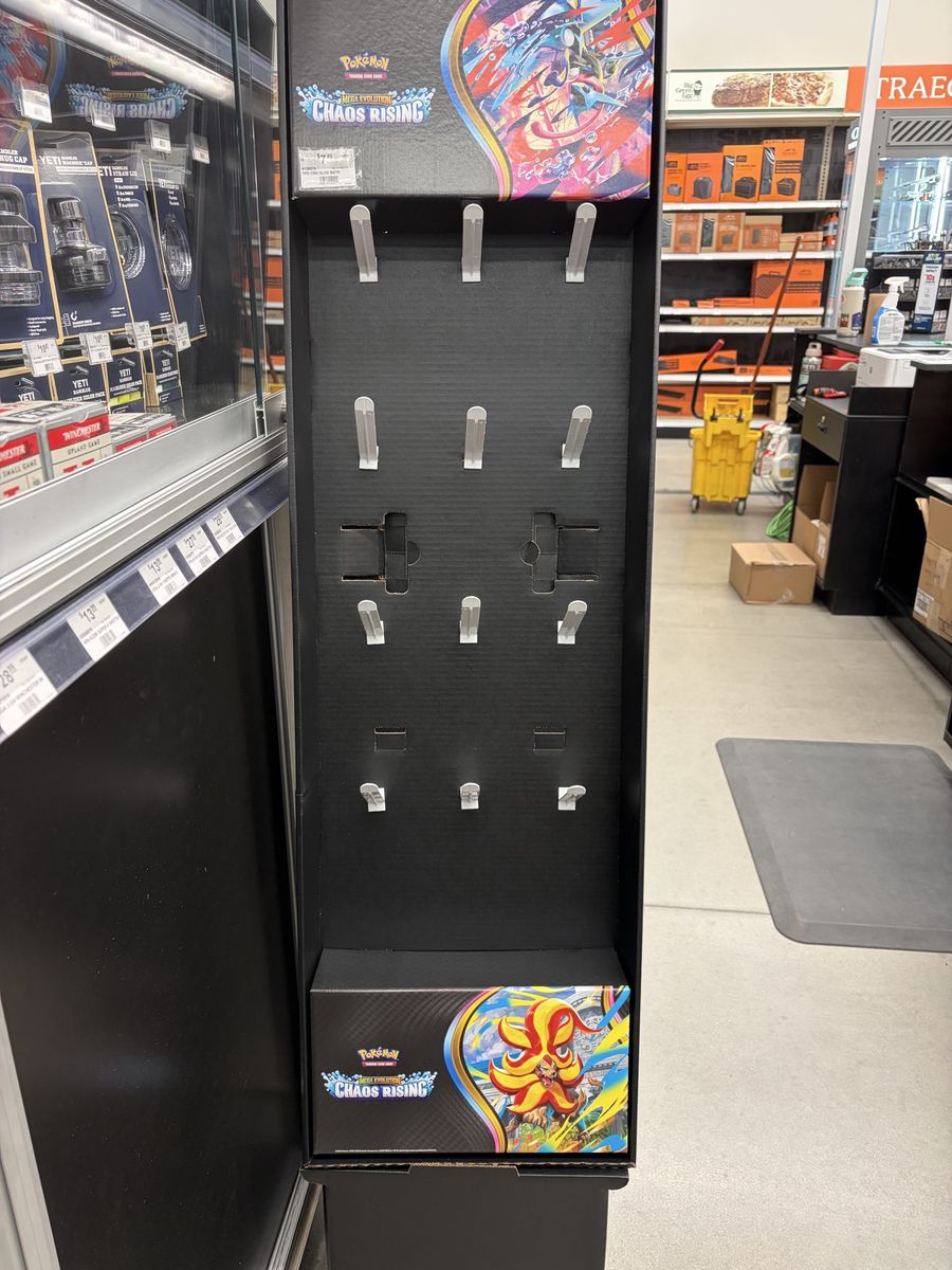 Pokémon Chaos Rising retail display