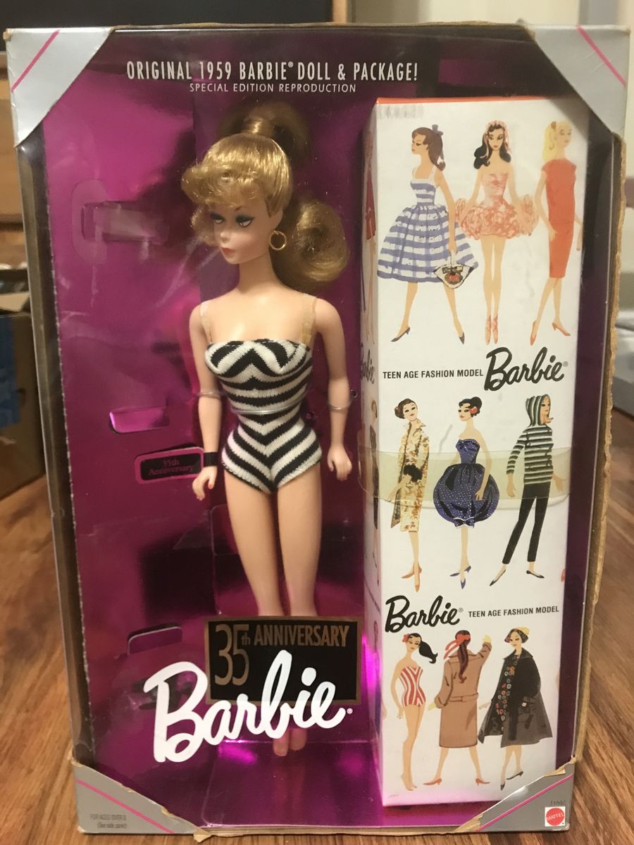 Original 1959 Barbie Doll 35th Anniversary Special Edition