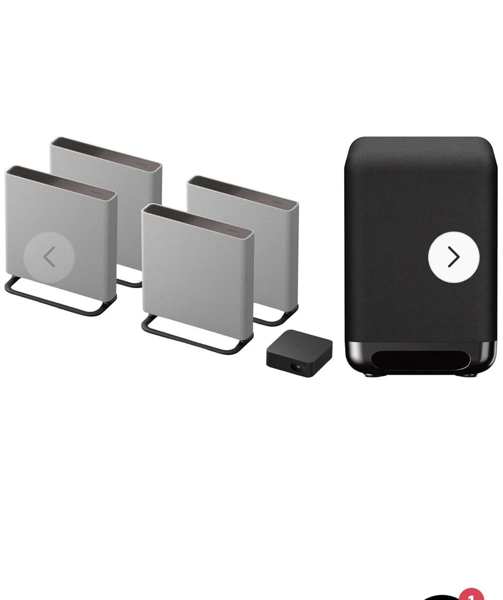 Sony BRAVIA Theatre Quad (HT-A9M2) 16-Speaker System + SA-SW5 Subwoofer & Stands