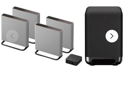 Sony BRAVIA Theatre Quad (HT-A9M2) 16-Speaker System + SA-SW5 Subwoofer & Stands