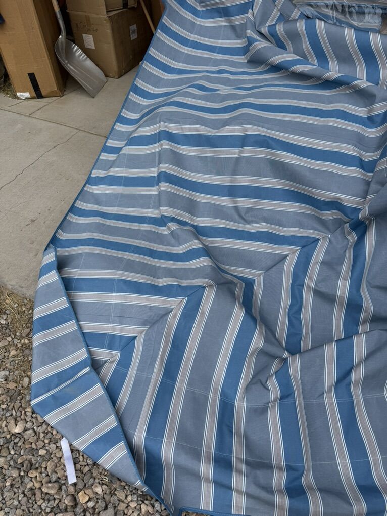 New 10x10 Sunbrella Material Cabana Canvas