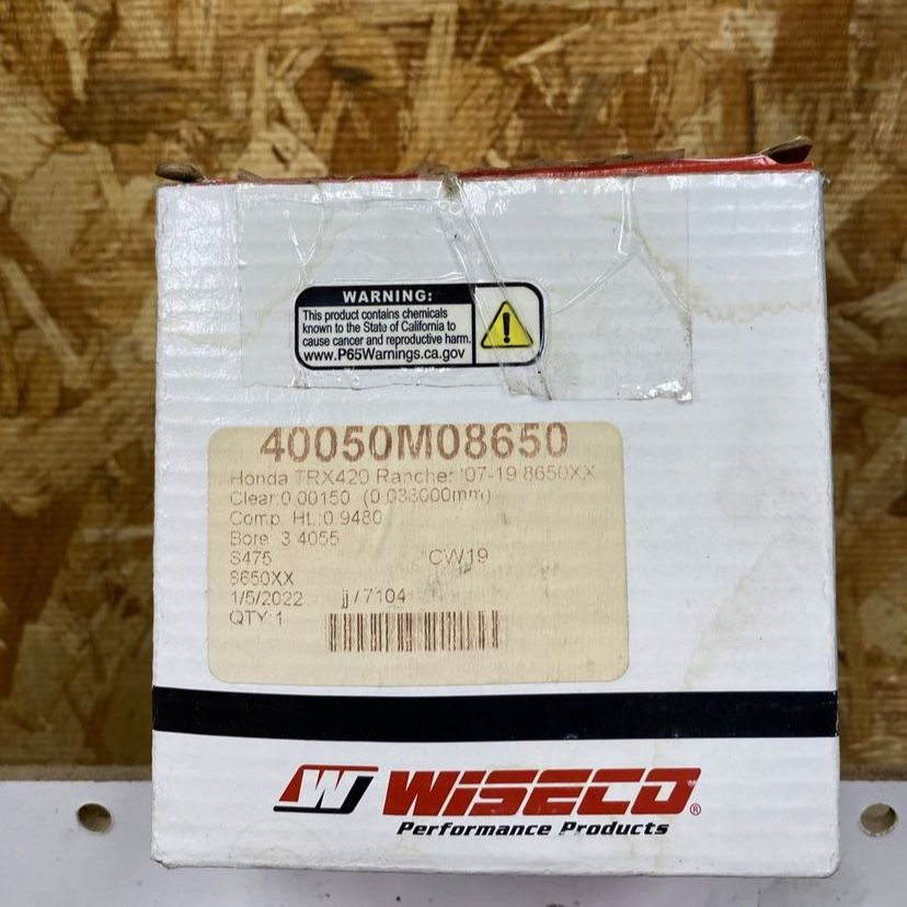 New Honda rancher 420 wiseco piston