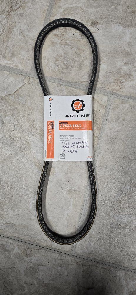 Ariens Auger Belt for Snow Blowers - Fits Models 921045, 921046, 921323