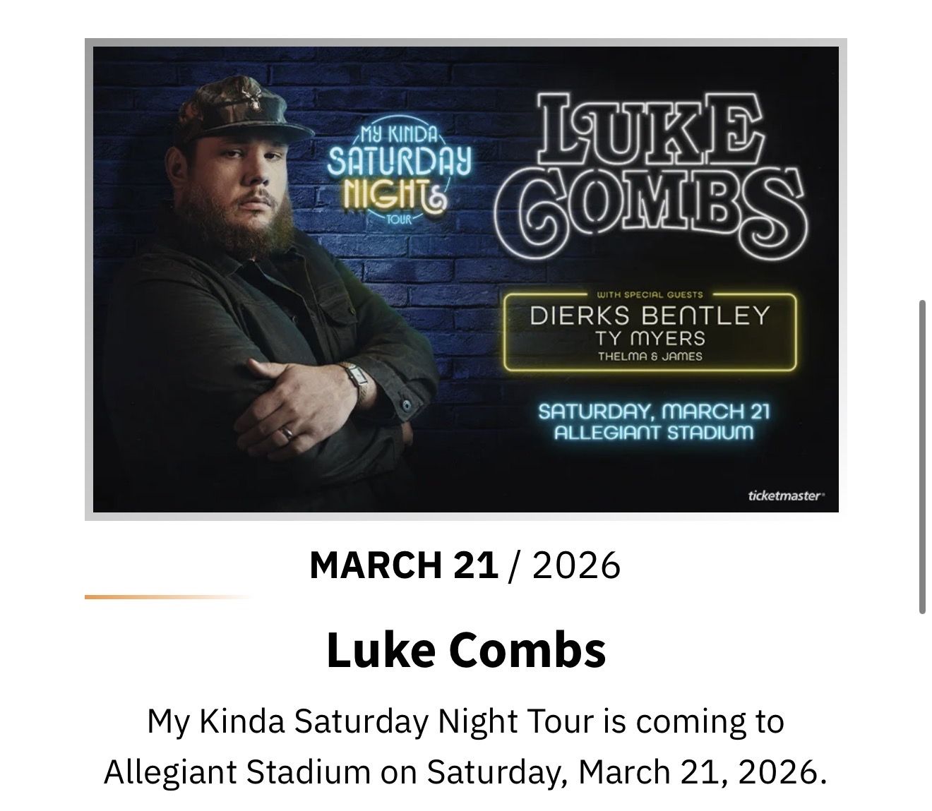 Luke Combs Tickets
