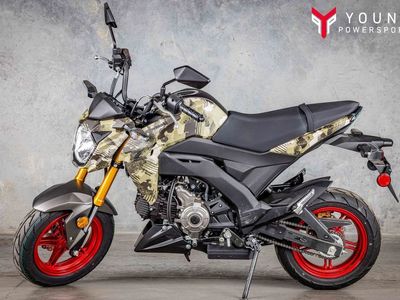 2025 Kawasaki Z125 PRO Cypher Camo Beige