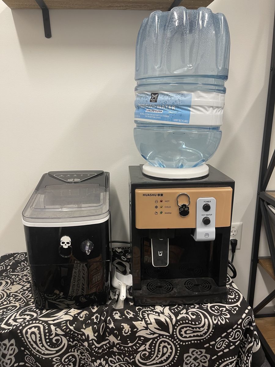 Countertop, ice machine, and water dispenser