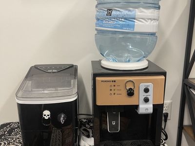Countertop, ice machine, and water dispenser