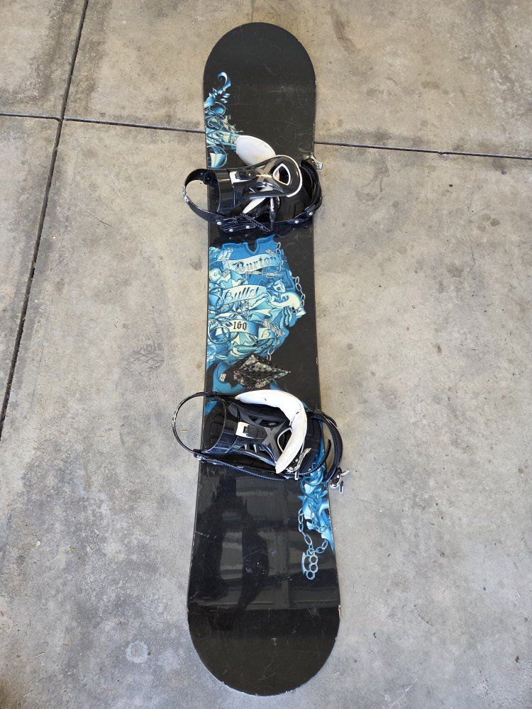 Burton Bullet snowboard with bindings 160 cm