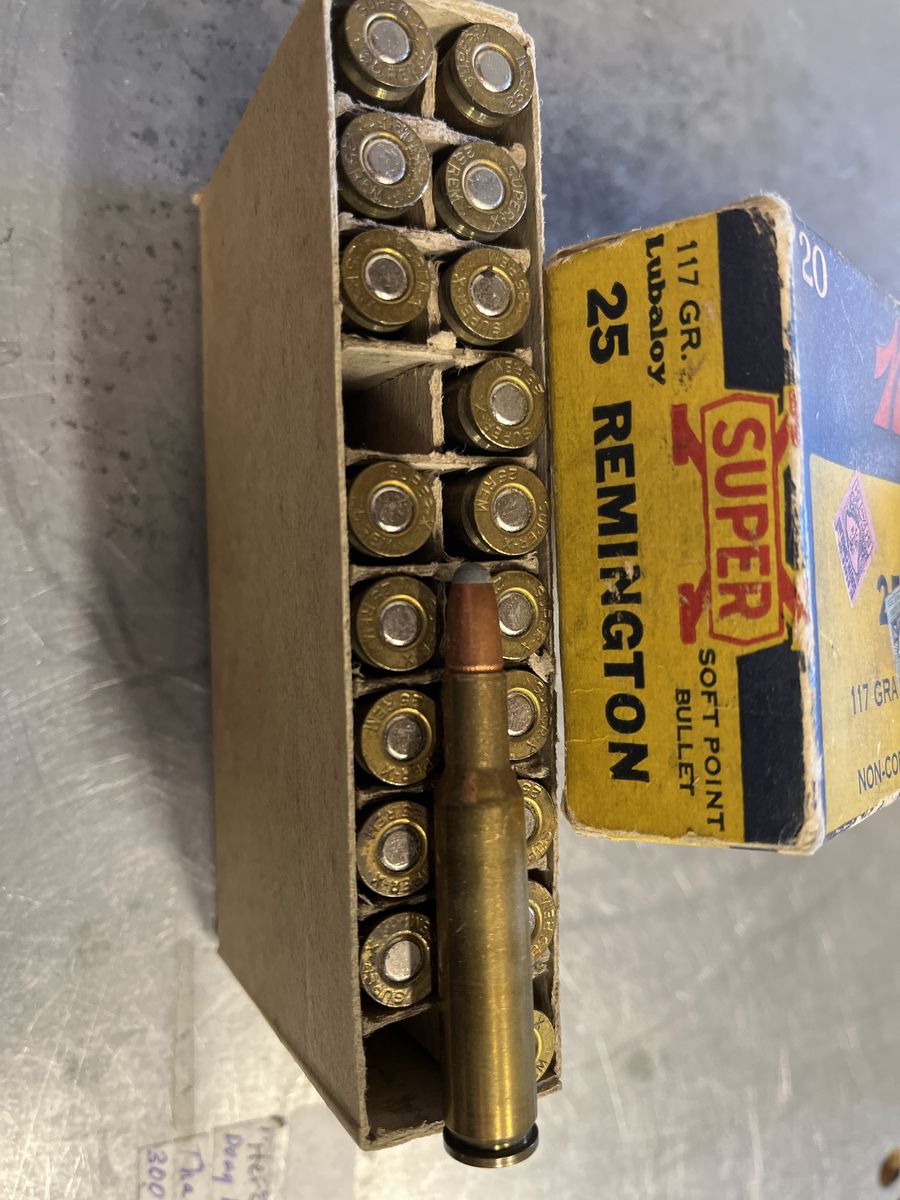 25 Remington collector Ammo.