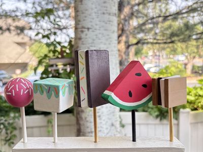 Locally handmade wooden play food - imaginative play, party favors