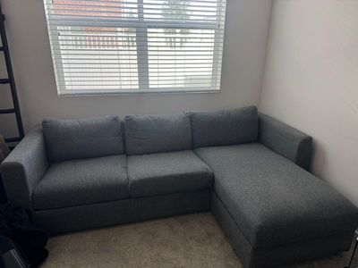 IKEA FINNALA sectional sofa can grow and change with a home and the family.