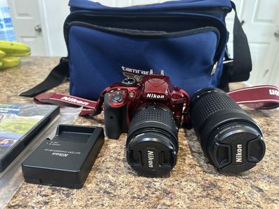 Nikon D3400 Camera, 2 LensEs, 143 Shutter Counts