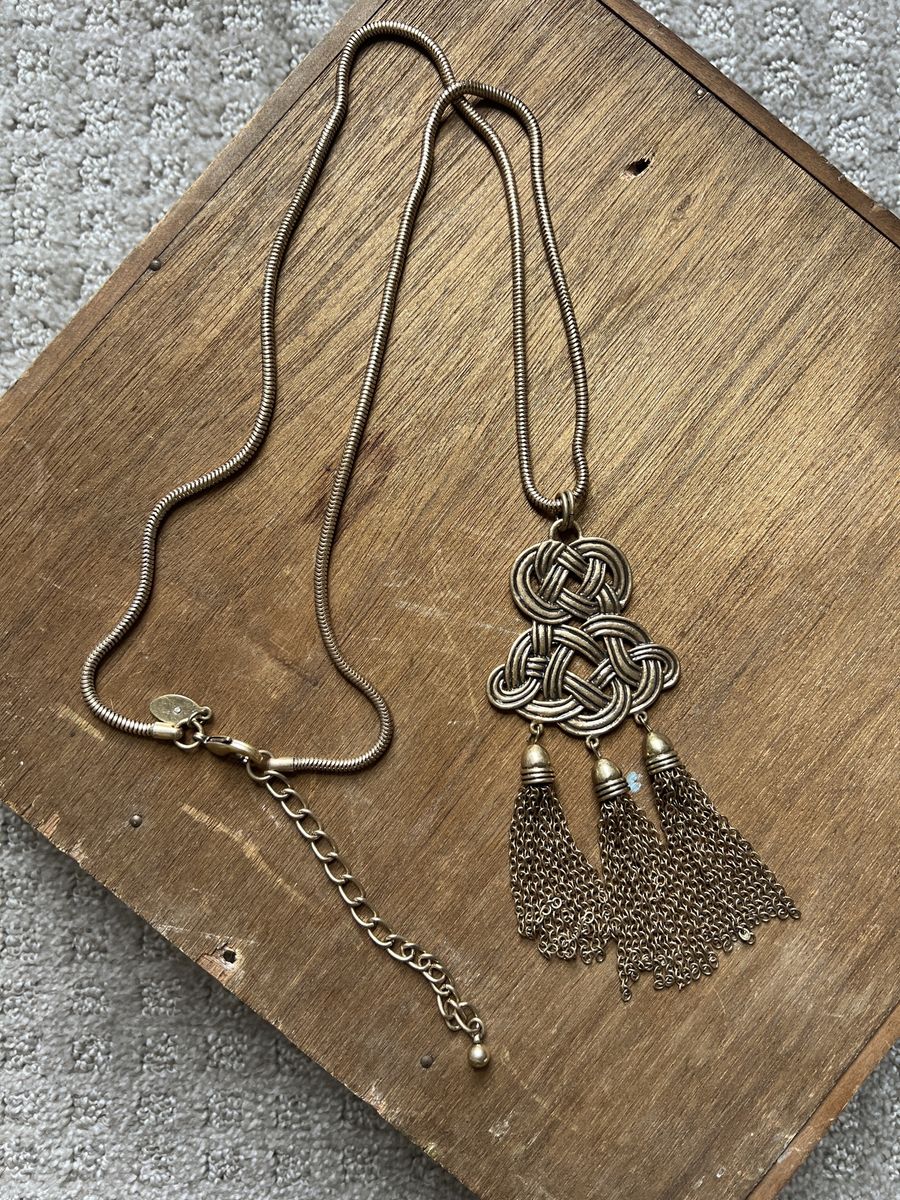 Gold Tassel Necklace