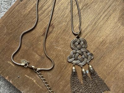 Gold Tassel Necklace