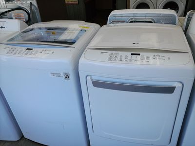 LG Top load Washer and Electric Dryer~Tested and Cleaned~90 Day Guarantee