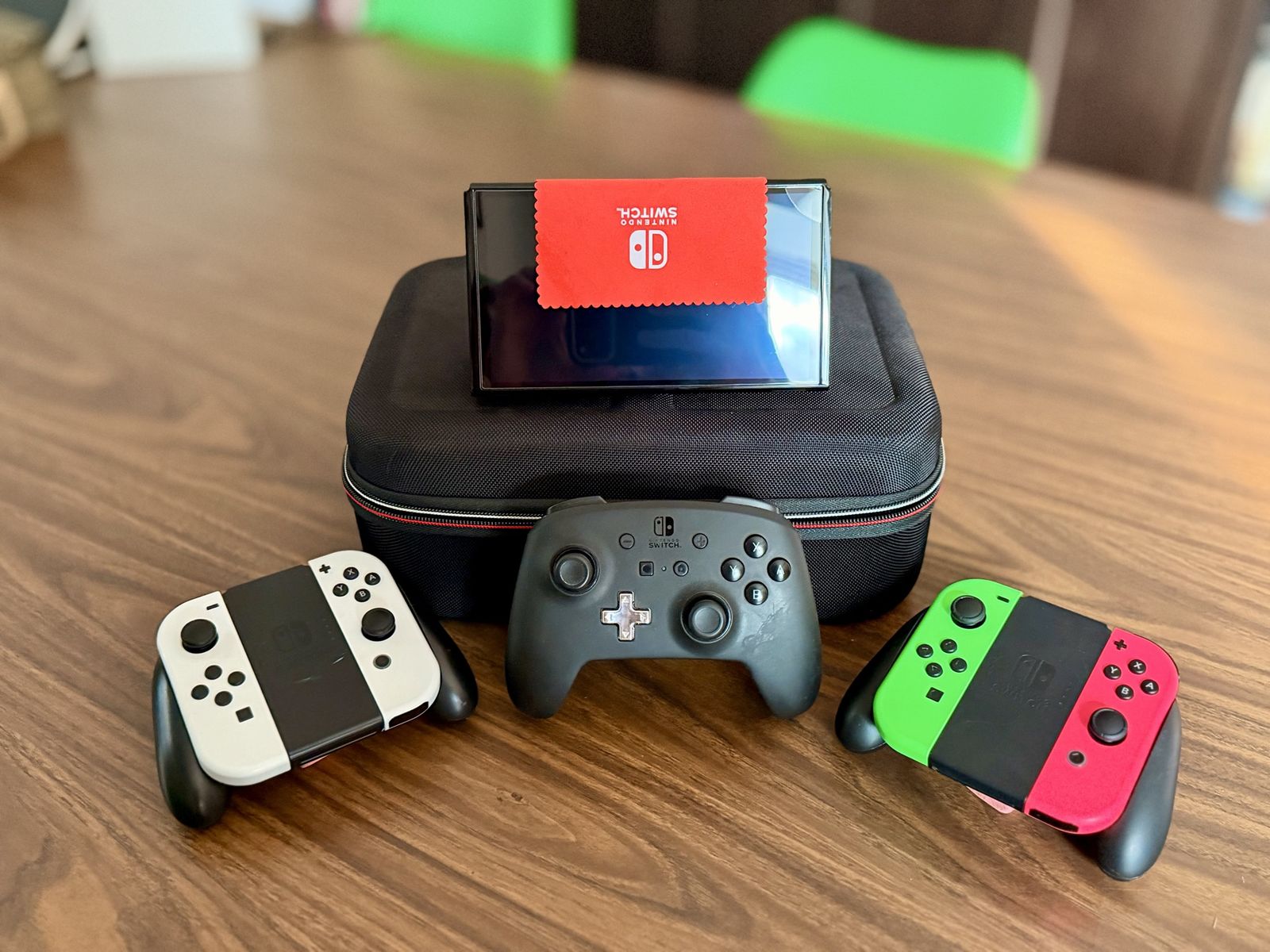 Nintendo Switch OLED Bundle with Pro Controller and more (view description)