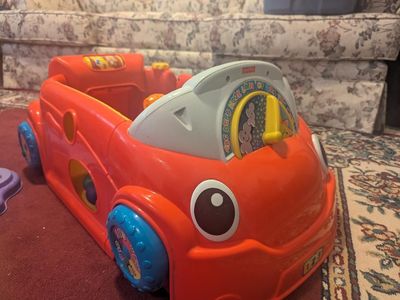 Fisher-Price Laugh & Learn Smart Stages Crawl Around Car Interactive Ride-On Toy for Toddlers