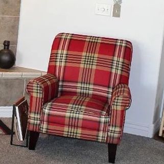 Beauty Red Plaid Chair $125 OBO