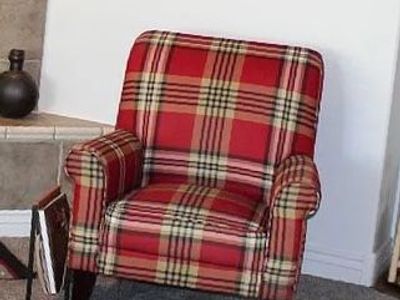 Beauty Red Plaid Chair $125 OBO