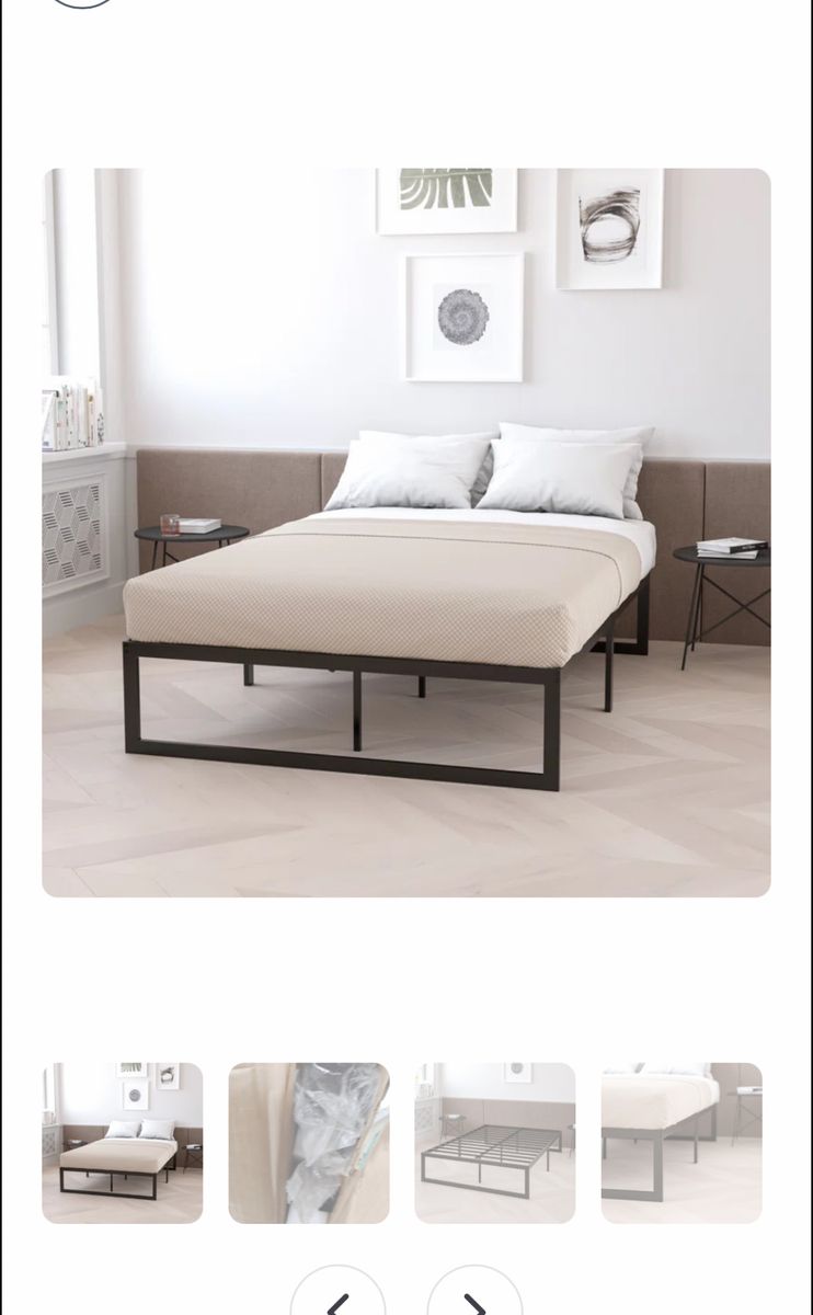 Tabares full size metal bed frame