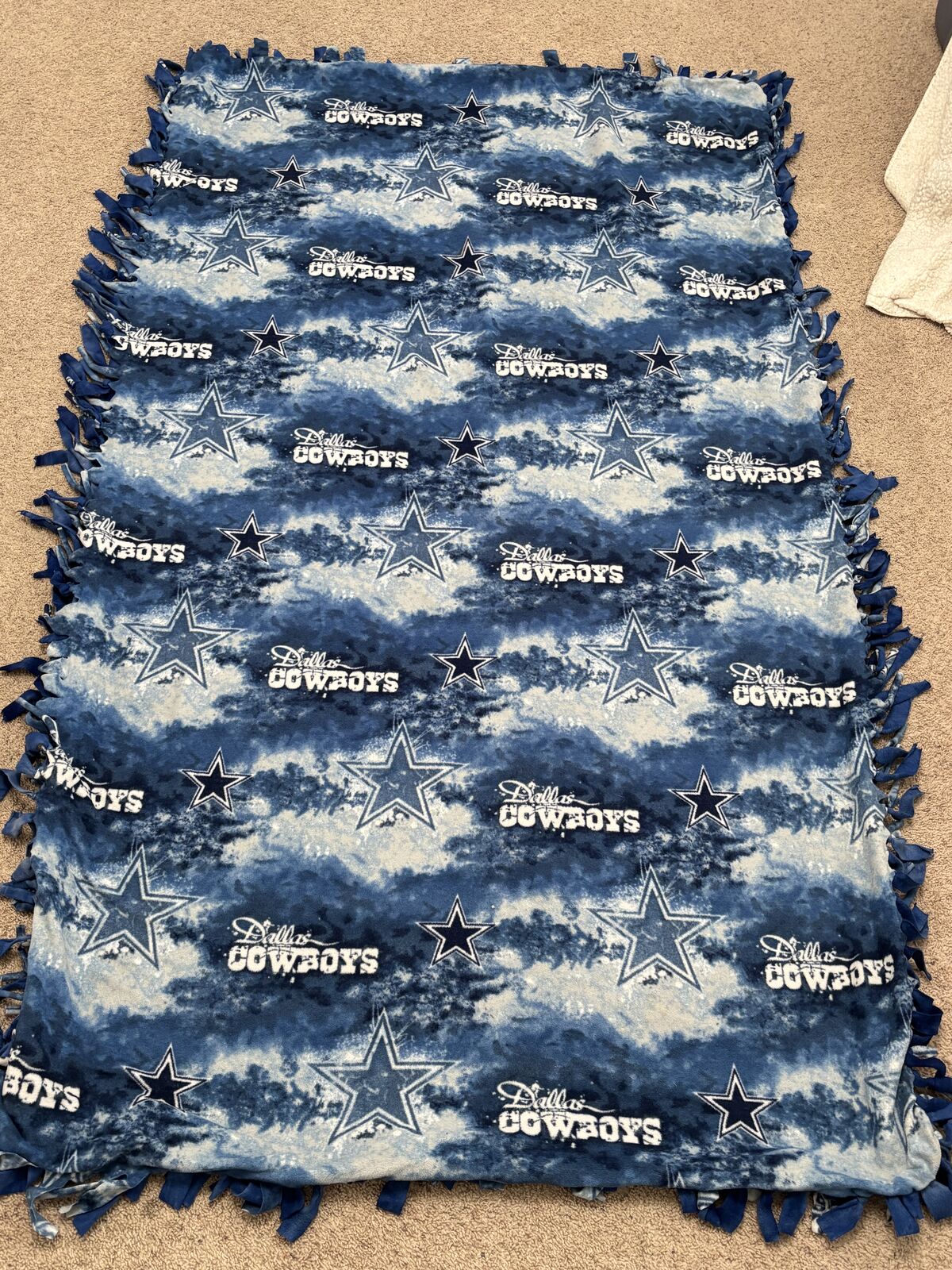 Fleece Throw Blanket Dallas Cowboys Star Blue