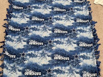Fleece Throw Blanket Dallas Cowboys Star Blue