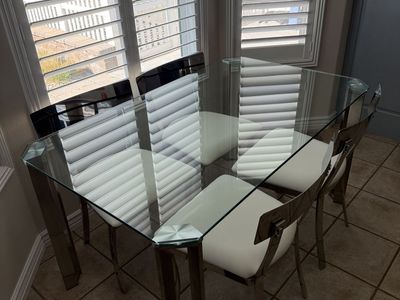 Glass Kitchen Table & 4 Chairs