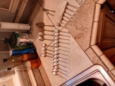 Silverplate dinner utensils antiques for sale