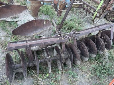 Used Farm Equipment Disk Harrow and Plow Attachment