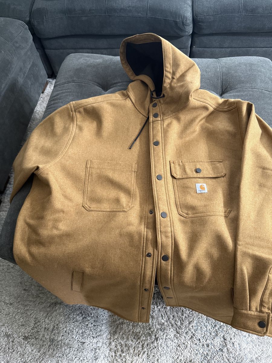Carhartt Rain Defender Relaxed Fit Hooded Jacket 3XL Brown