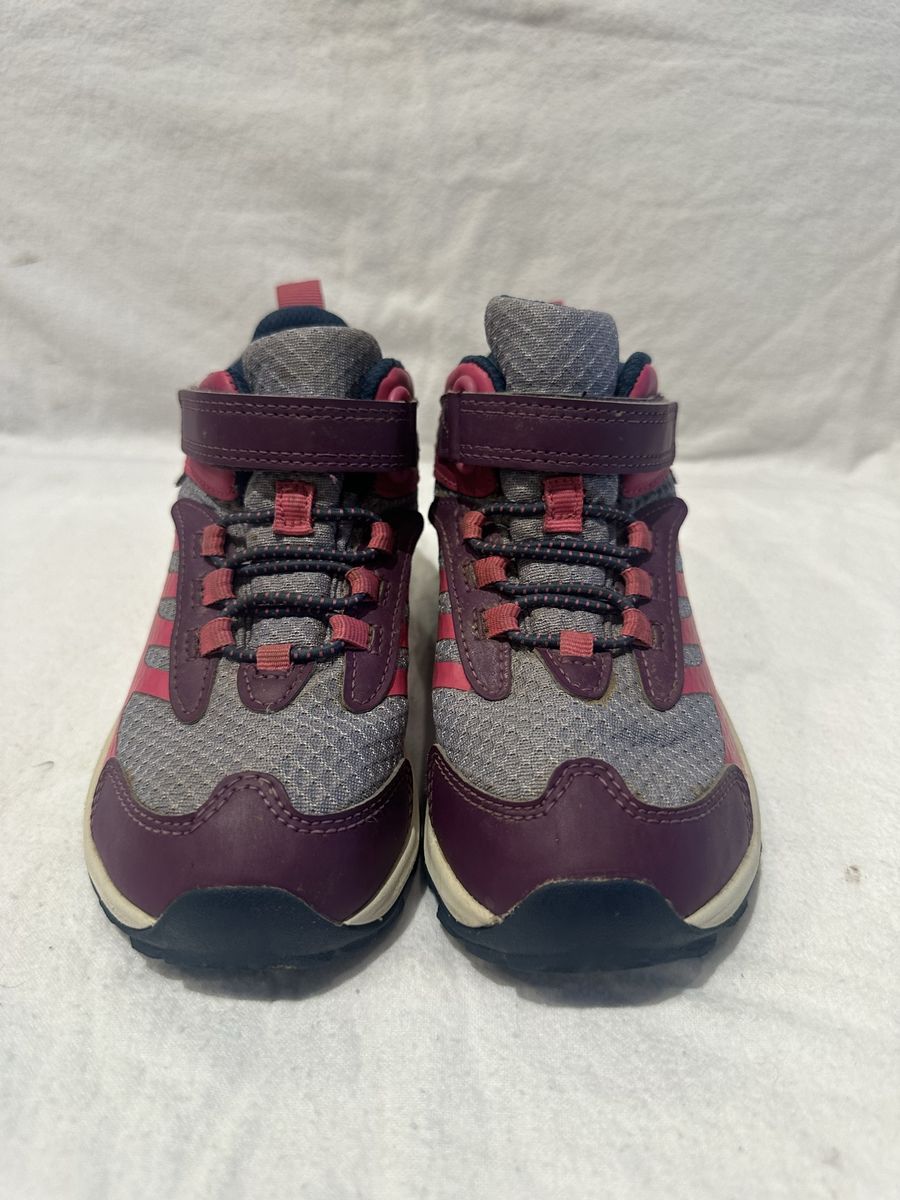 Merrell toddler size 13 grey/hot pink/purple WP mid hiking boots
