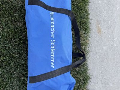 Hammacher Schlemmer Indoor/Outdoor Golf Putting Green Game Set with Carry Bag