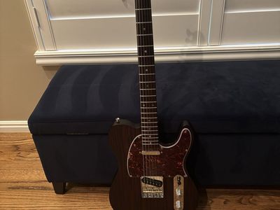 “T" Style Partscaster Electric Guitar - Rosewood Body & Tortoise Pickguard