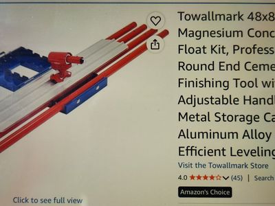 Concrete tools