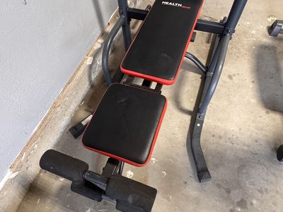 Health Gear Power Tower with Adjustable Bench - Pull-Up, Dip Station & Abs