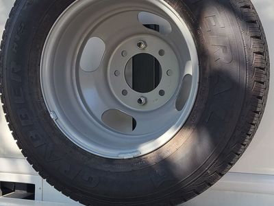 Spare Tire Carrier Bumper Mount Holder - Motorhome - RV (Fits 4" square bumper)