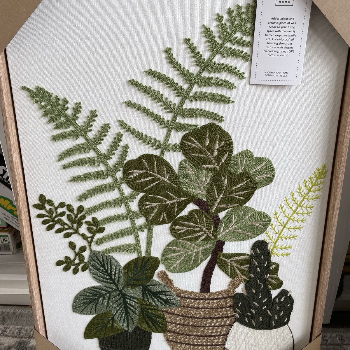 New homes Textile Embroidery Wall Woven Art plants