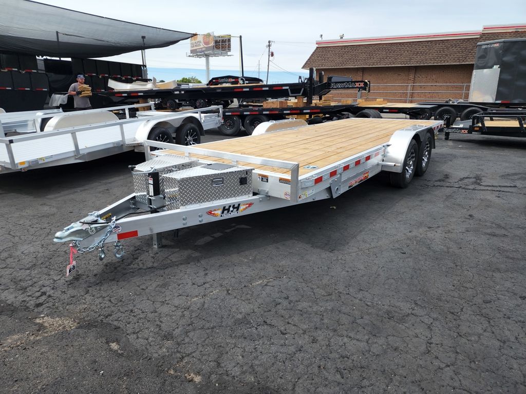 2026 H&H 7X20 Tilt 10K Aluminum Speed Load Flatdeck Car Hauler Trailer
