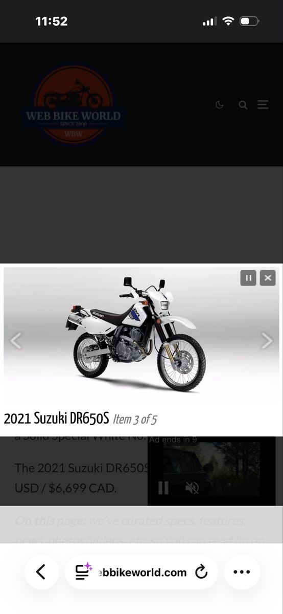Duel Sport Motorcycle